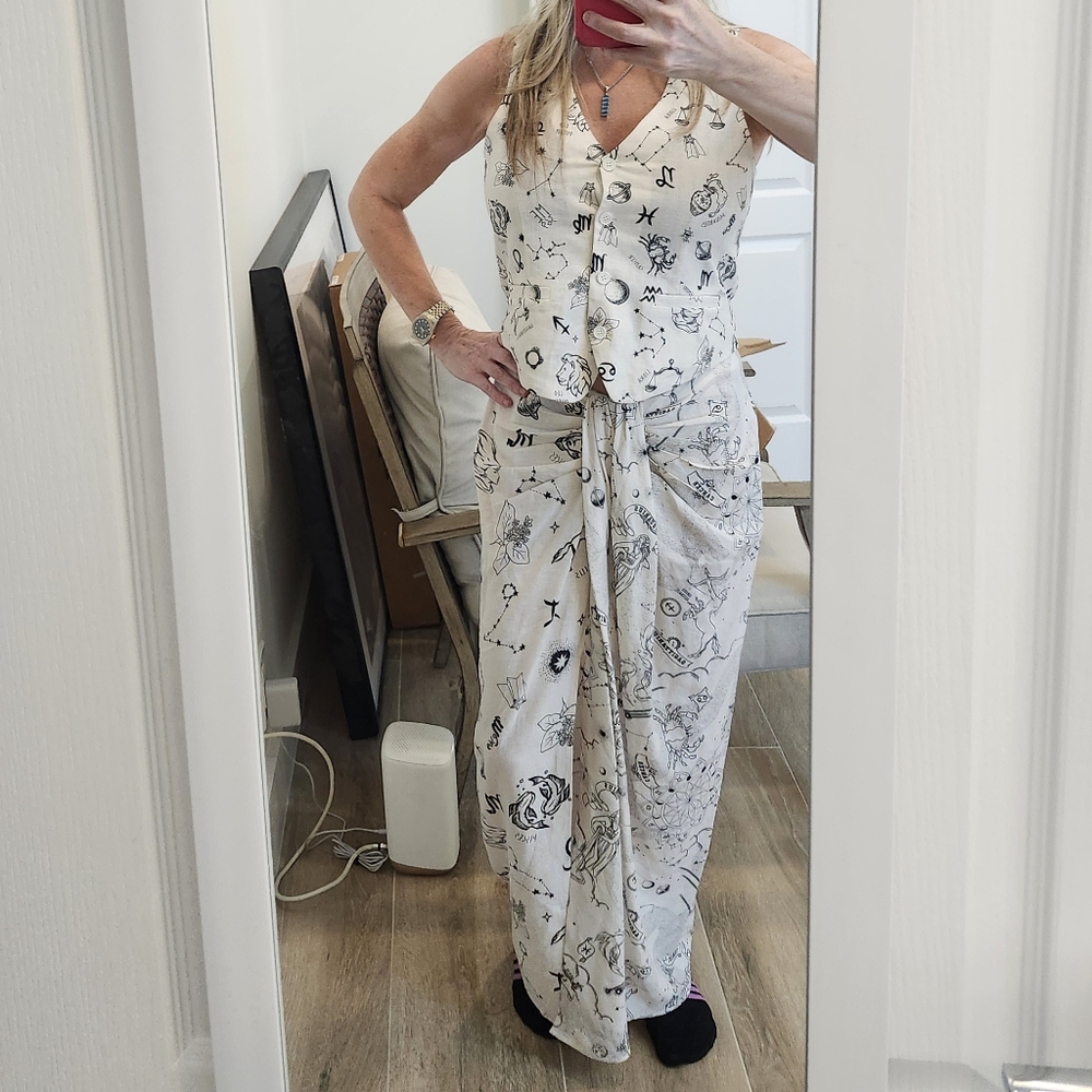 Me369 Cameron Zodiac Vest and Skirt Set